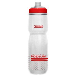 CamelBak Podium Chill 24 oz Water Bottle in Fiery Red and White